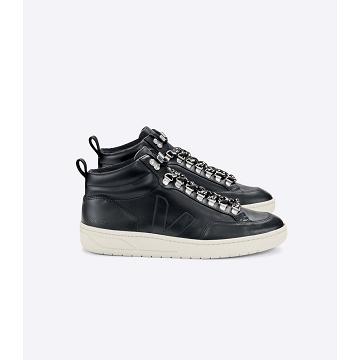 Veja RORAIMA LEATHER Magasszárú Női Black/White | HU 355CTV